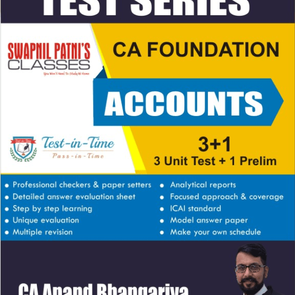 CA Foundation Accounts Test Series Online By CA Anand Bhangariya